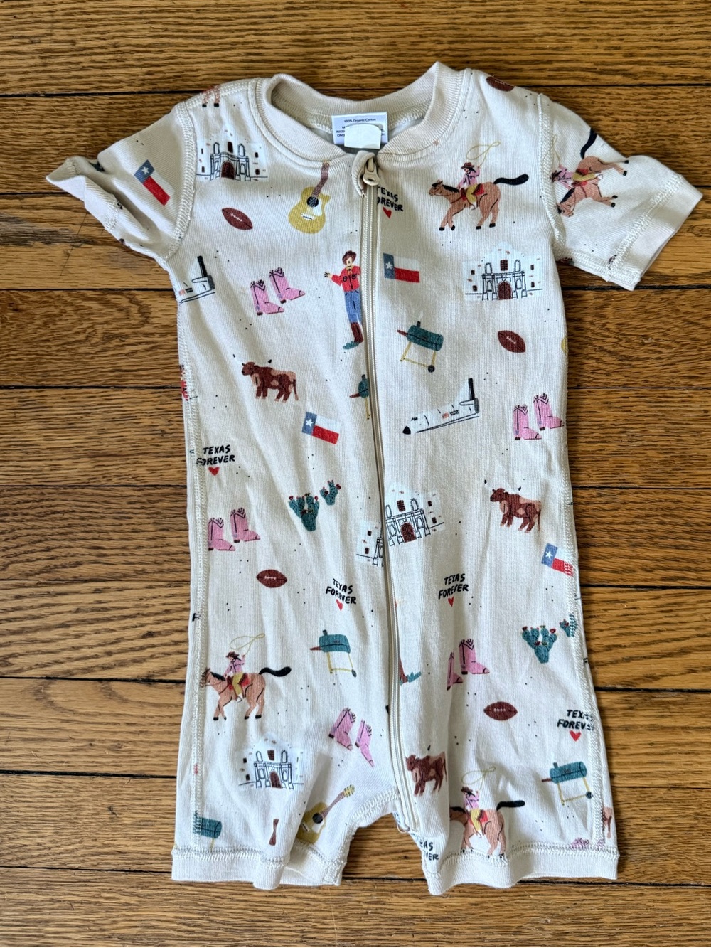 Smaller Things Texas Pajamas - Size 12-18 Months